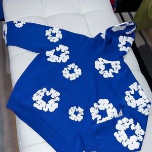 Brand new blue Denim tears hoodie